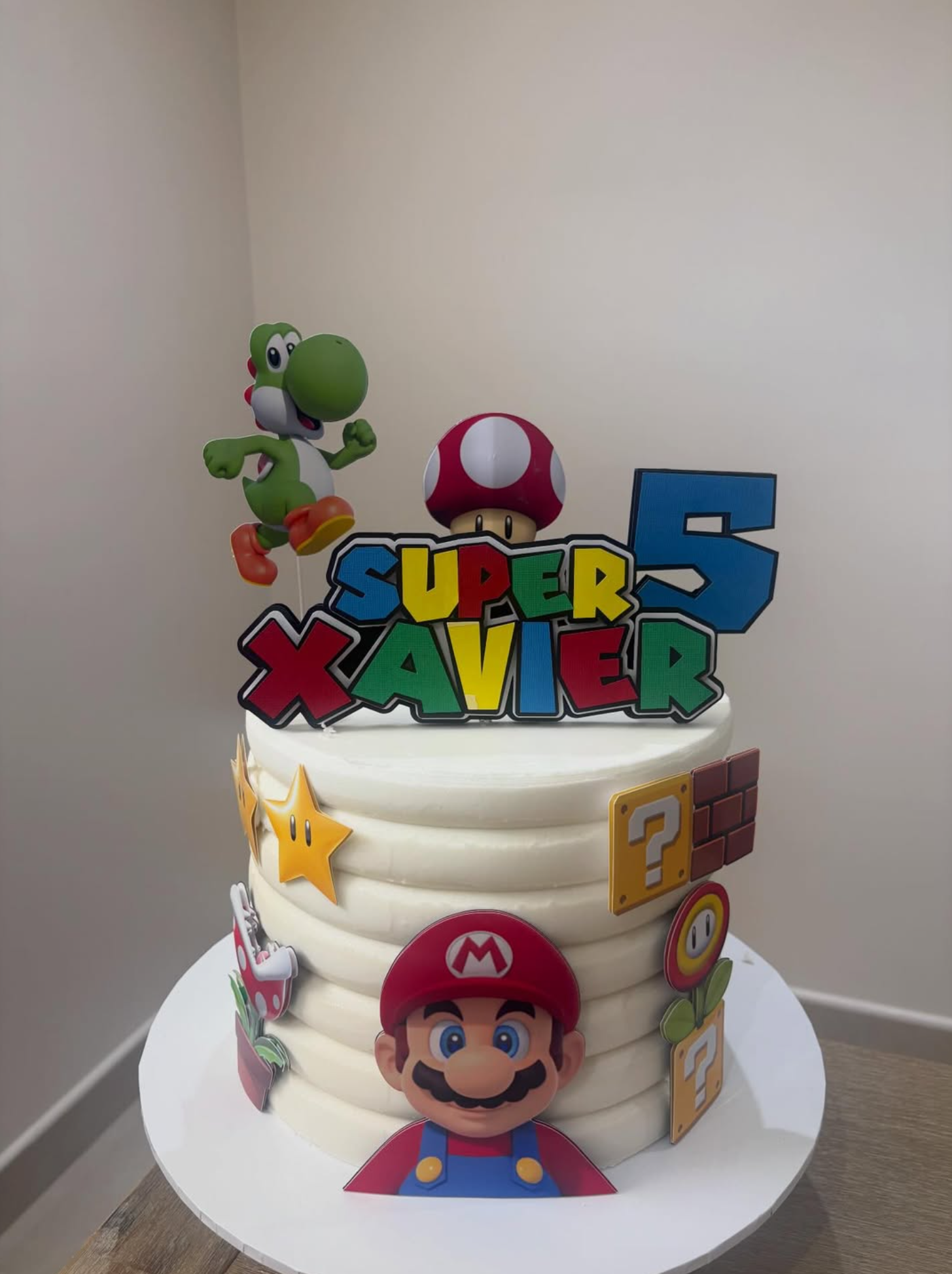 Custom modern celebration cake by Mimo Desserts, Sydney